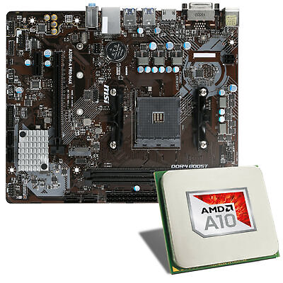 Aufrüst Kit Mainboard Bundle CPU AMD A10-9700 / MSI A320M-A PRO MAX 0 GB - 16 GB