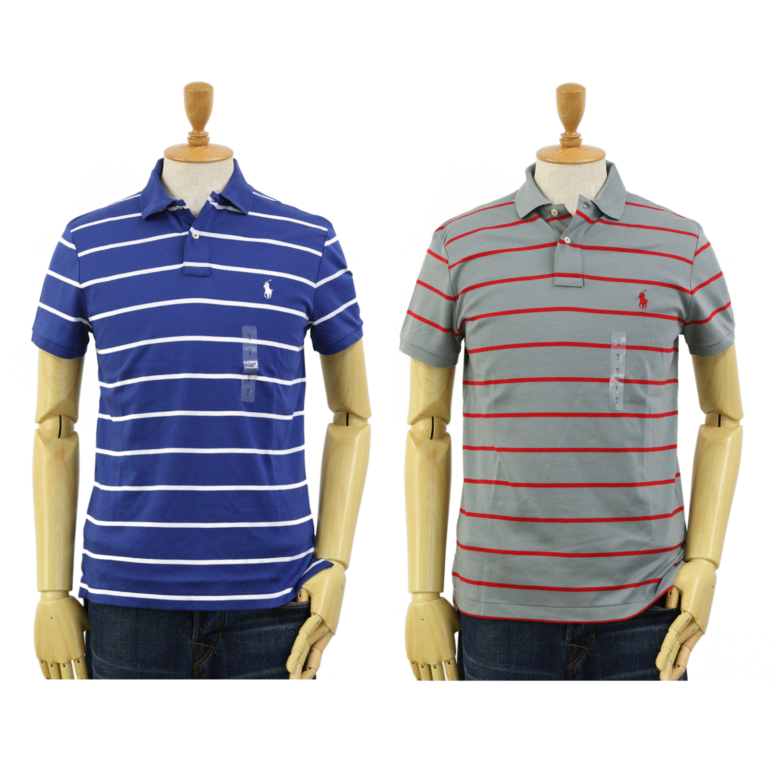 

Рубашка-поло в полоску с короткими рукавами средней посадки Polo Ralph Lauren Soft Touch