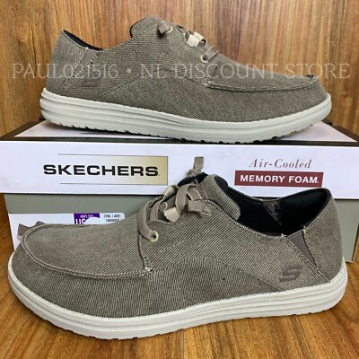 skechers streetwear mens air cooled memory foam relaxed fit slip on shoes new 194369818591