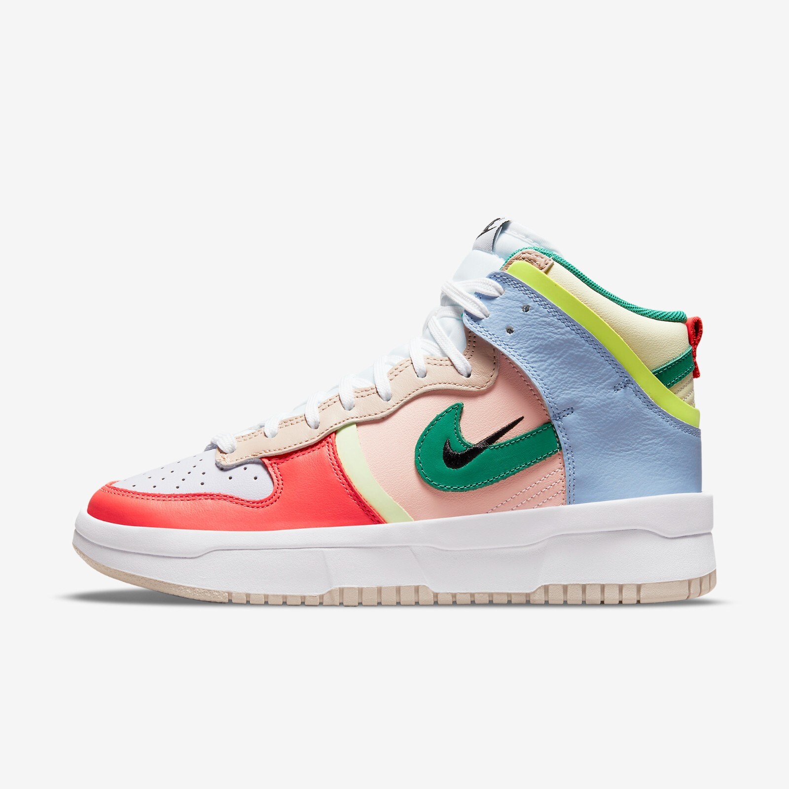 

Кроссовки Nike Dunk High Up Pastels DH3718-700 WMNS Shoes, Cashmere/green noise/pale coral, Nike Wmns