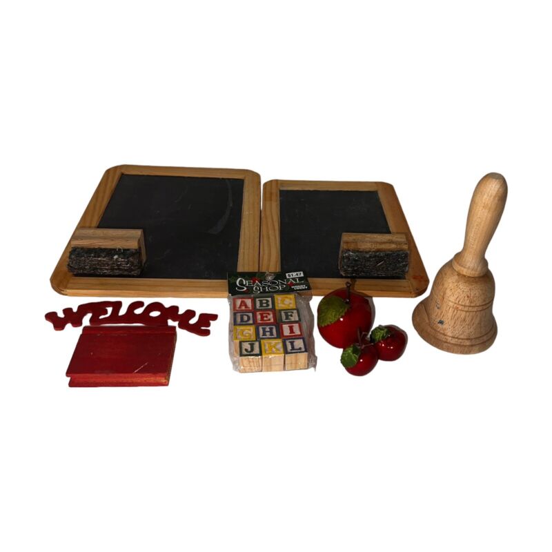Lot Of DIY Supplies For A School Out Teacher Themed