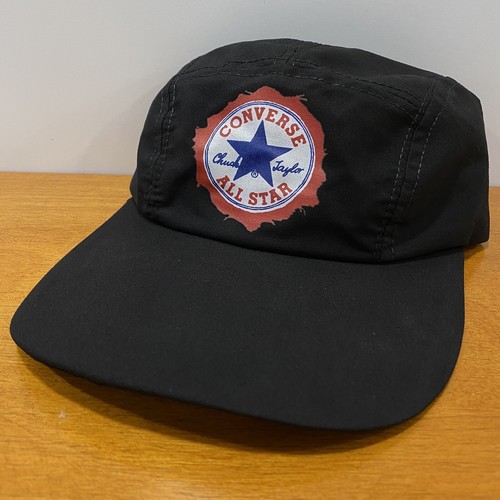Baseball Cap Men Black Vintage 80s 90s Usa Made 5 Panel Long Brim