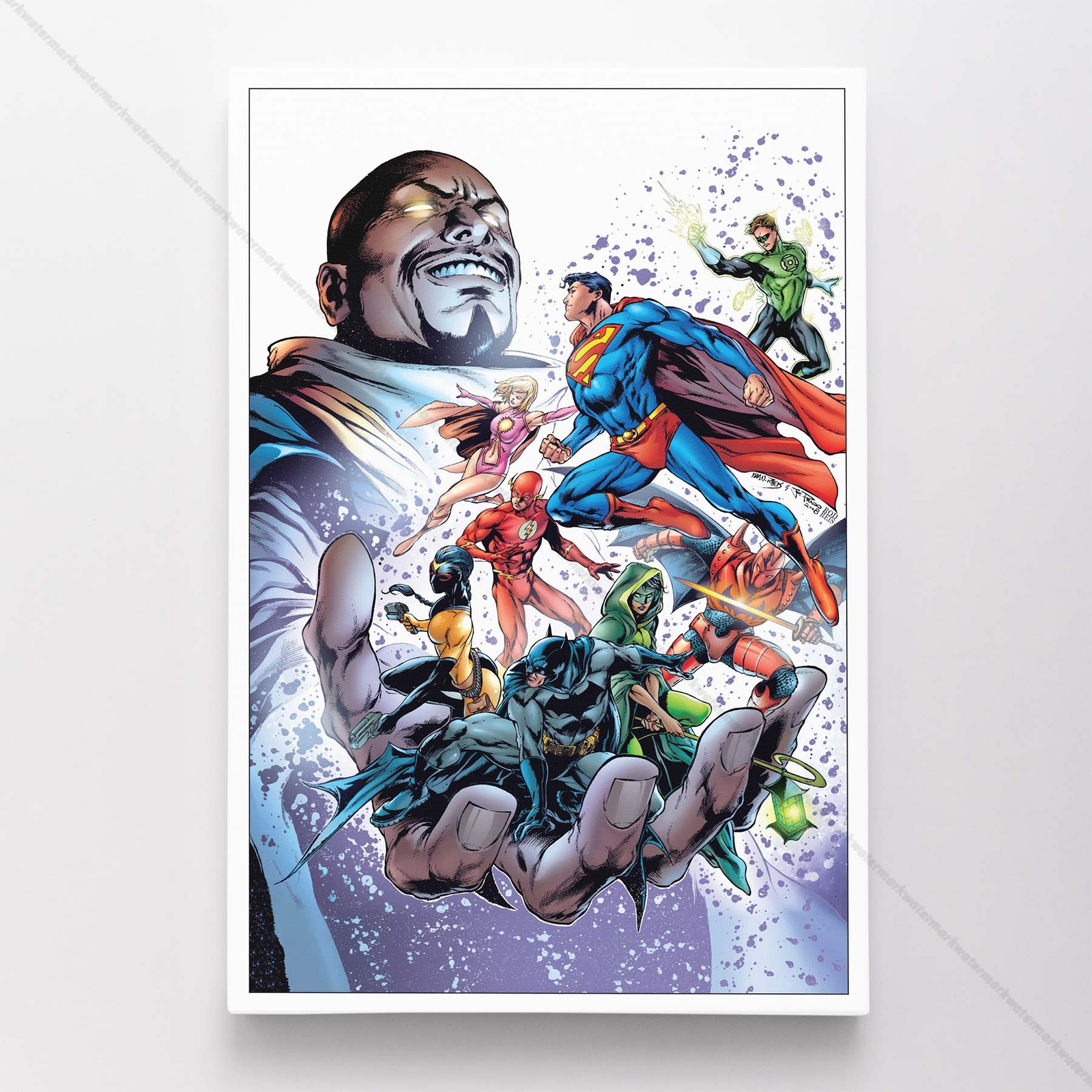 Superman Poster Canvas Comic Book Cover Art DC Print #55227