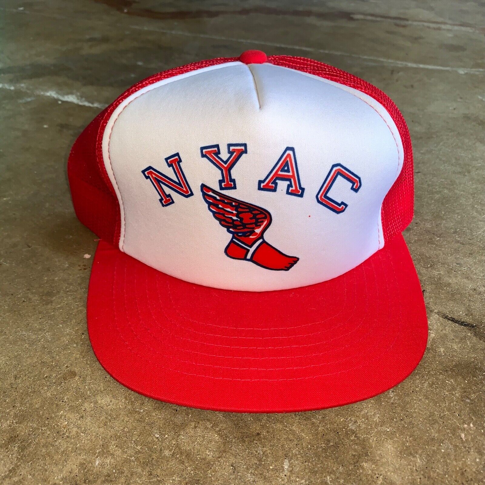 70s - 80s VINTAGE NEW YORK ATHLETIC CLUB NYAC MESH TRUCKER HAT BASEBALL CAP 70s - 80s VINTAGE NEW YORK ATHLETIC CLUB NYAC MESH TRUCKER HAT BASEBALL CAP