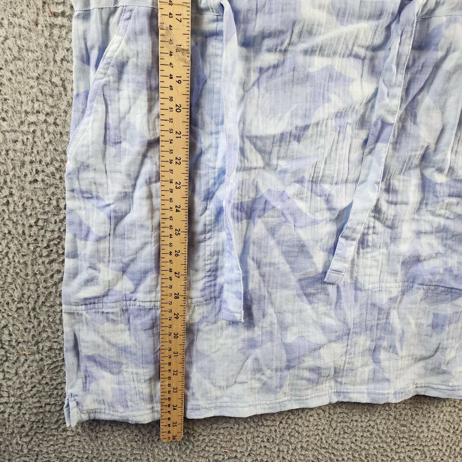 Columbia Holly Hideaway Breezy Dress Women's S Whisper Peonies Button Closure - Picture 10 of 14