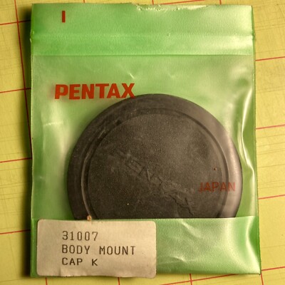 Original OEM Asahi Pentax K Mount Body Cap - New In Package