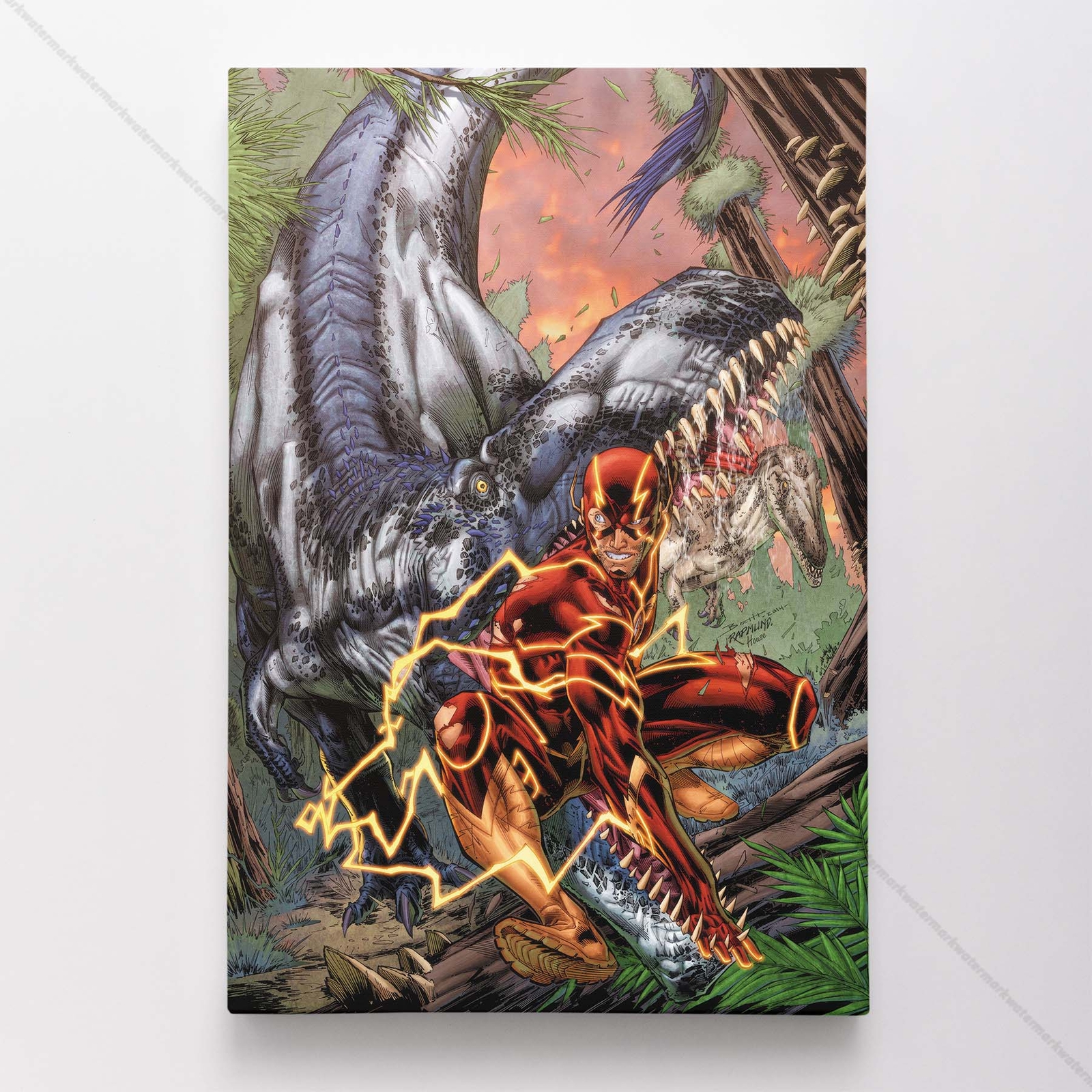 The Flash Poster Canvas DC Justice League Comic Book Cover Art Print #3967