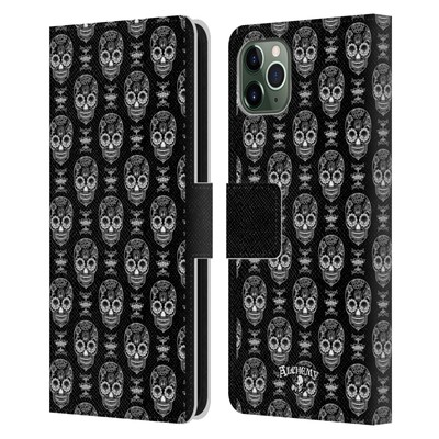 OFFICIAL ALCHEMY GOTHIC PATTERNS LEATHER BOOK CASE FOR APPLE iPHONE PHONES