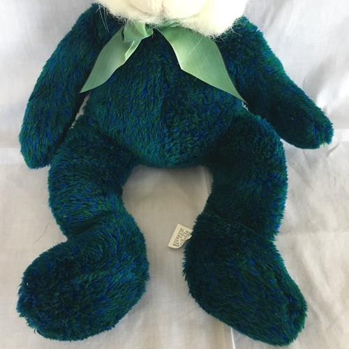 Kelly Toy Green Dark Blue Floppy Ear Stuffed Animal Plush Bunny Rabbit 20