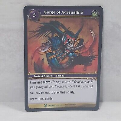 World Of Warcraft Drums Of War Surge Of Adrenaline 66/268 Foil Uncommon TCG Card