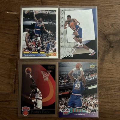 Patrick Ewing card lot Of 3 1990-93 Skybox And Upper Deck New York Knicks Legend