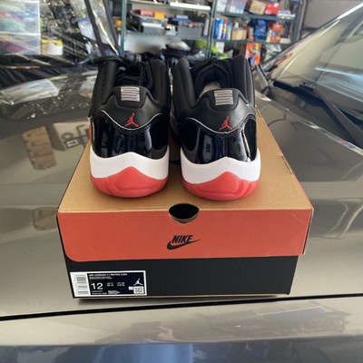 Jordan 11 Retro Low 'Bred' Men's Shoes Black/Varsity Red-White FV5104-006