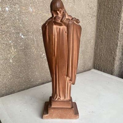 Lucienne Heuvelmans Vierge À  L’enfant « La Maternité «  En Terre Cuite Art Deco