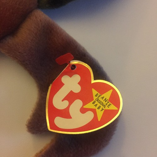 Beanie Babies Claude The Tye Dye Crab 1996 Ty Original Tag Attached w/ Errors