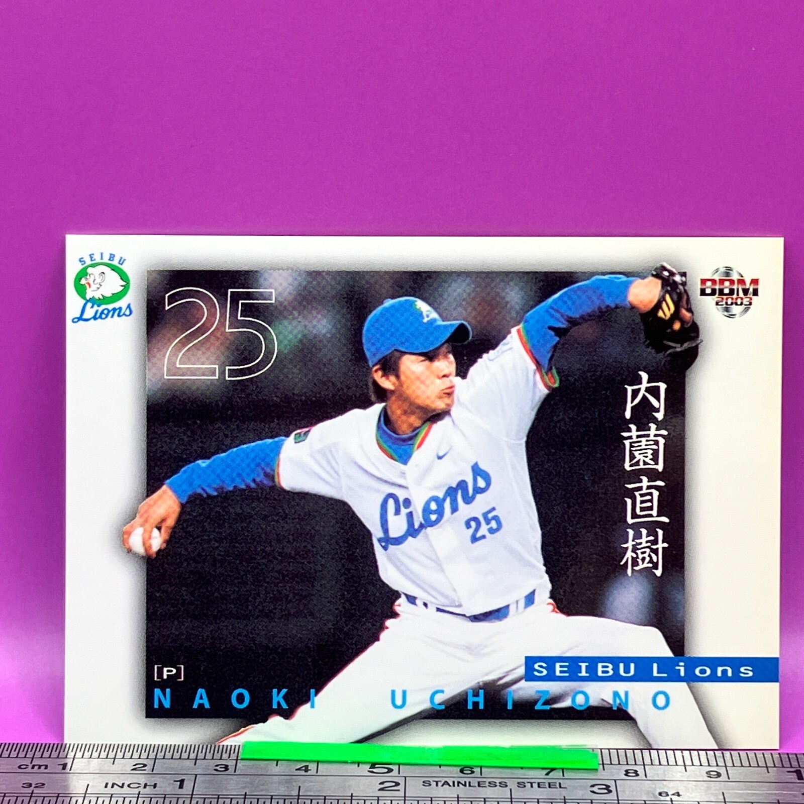 記念グッズ 1982 NIPPON SERIES CHAMPIONS SEIBU LIONS Hiroshi Hirao 041 Seibu Lions BaseBall Trading Card BBM 2003