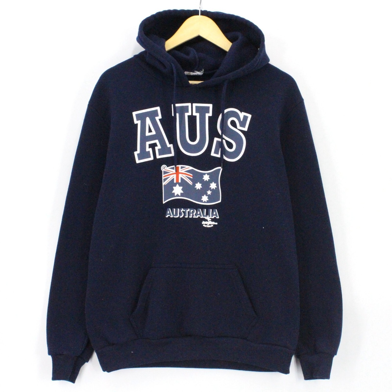 Australia Hoodie Sweatshirt Unisex Casual Navy Blue Embroidered Flag Size  Medium | eBay
