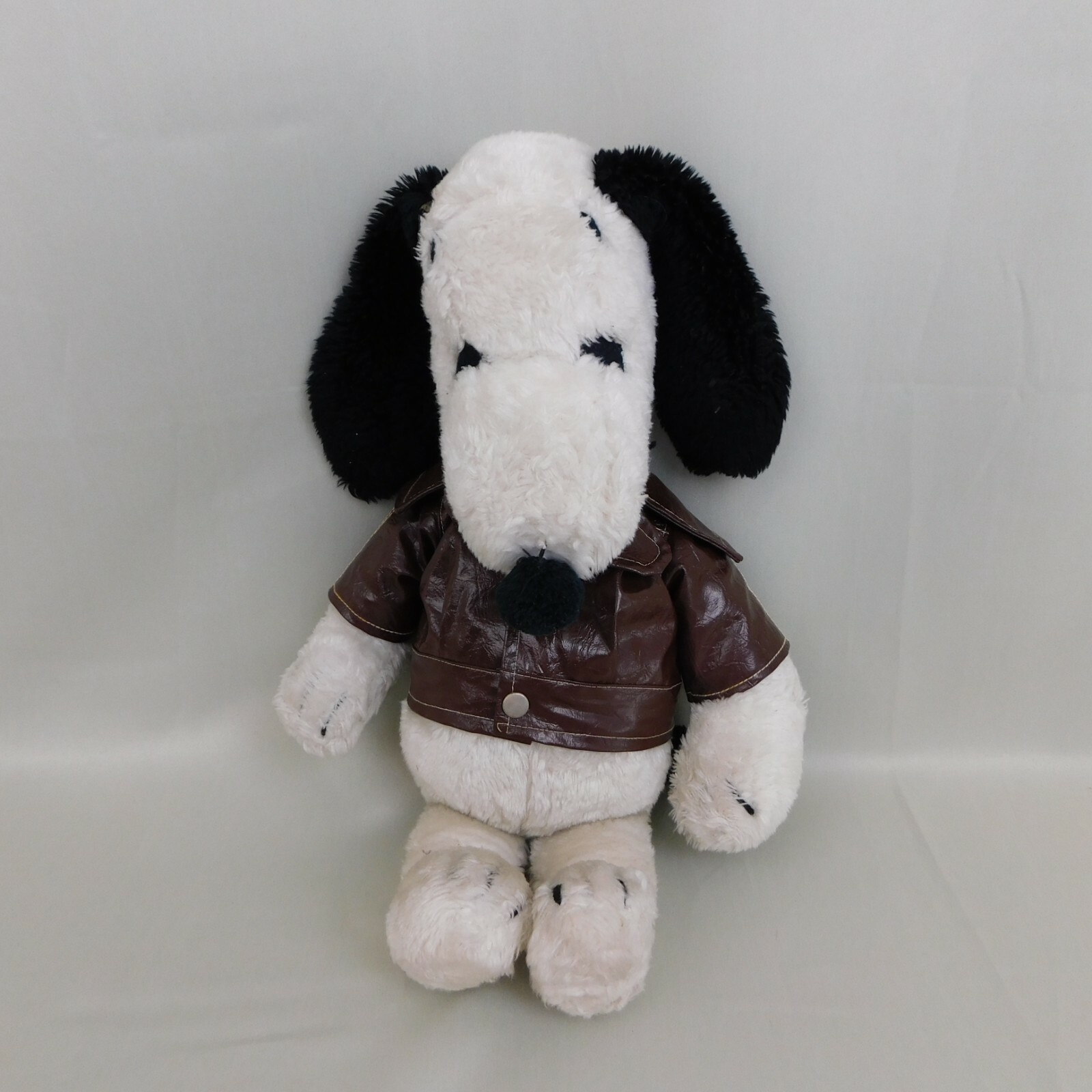 Vintage 1968 Snoopy Plush with Red Baron Leather Jacket #239 Vintage 1968 Snoopy Plush with Red Baron Leather Jacket #239