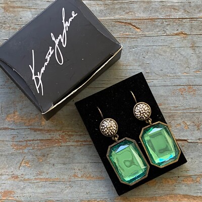 Avon Vintage Kenneth Jay Lane KJL Rare Jeweltone Statement Earrings Pierced