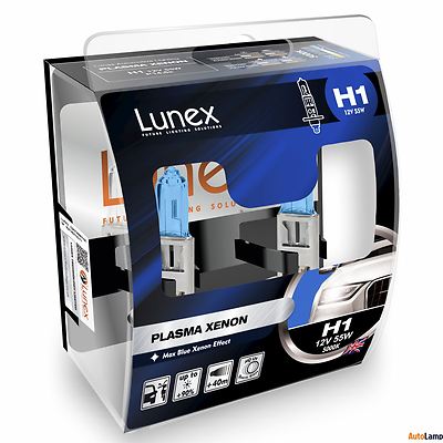 2x H11 Lunex SUPER YELLOW 2300K 55W 12V Gelb Halogen Scheinwerfer Hard Case