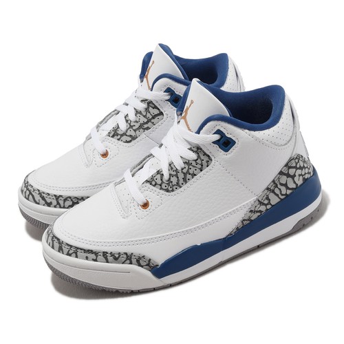 

Nike Jordan 3 Retro PS AJ3 Washington Wizards Kids Повседневные кроссовки для дошкольников DM0966-148, Белый, Jordan 3 Retro Ps