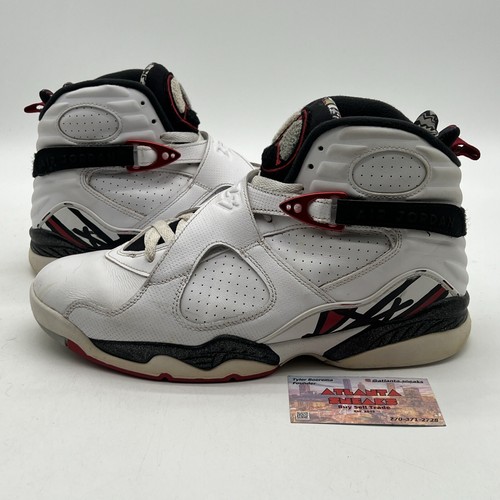 Size 10 - Air Jordan 8 Retro Alternate Black White Leather