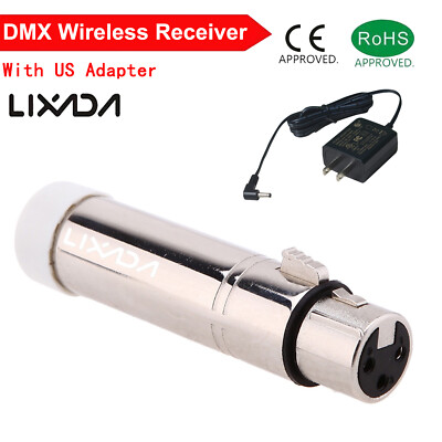 LIXADA 2.4G Wireless DMX512 Controller Transmitter Receiver Repeater Sets S5V4