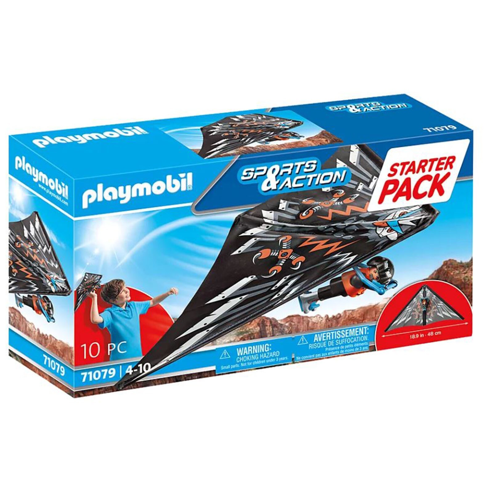 Стартовый набор Playmobil Sports And Action Danger Glider Starter Pack 71079 НОВЫЙ В НАЛИЧИИ