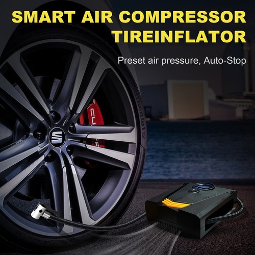 150PSI Air Compressor Tire Inflator Car Moto Bike Tires Air Pump Cordless/Corded