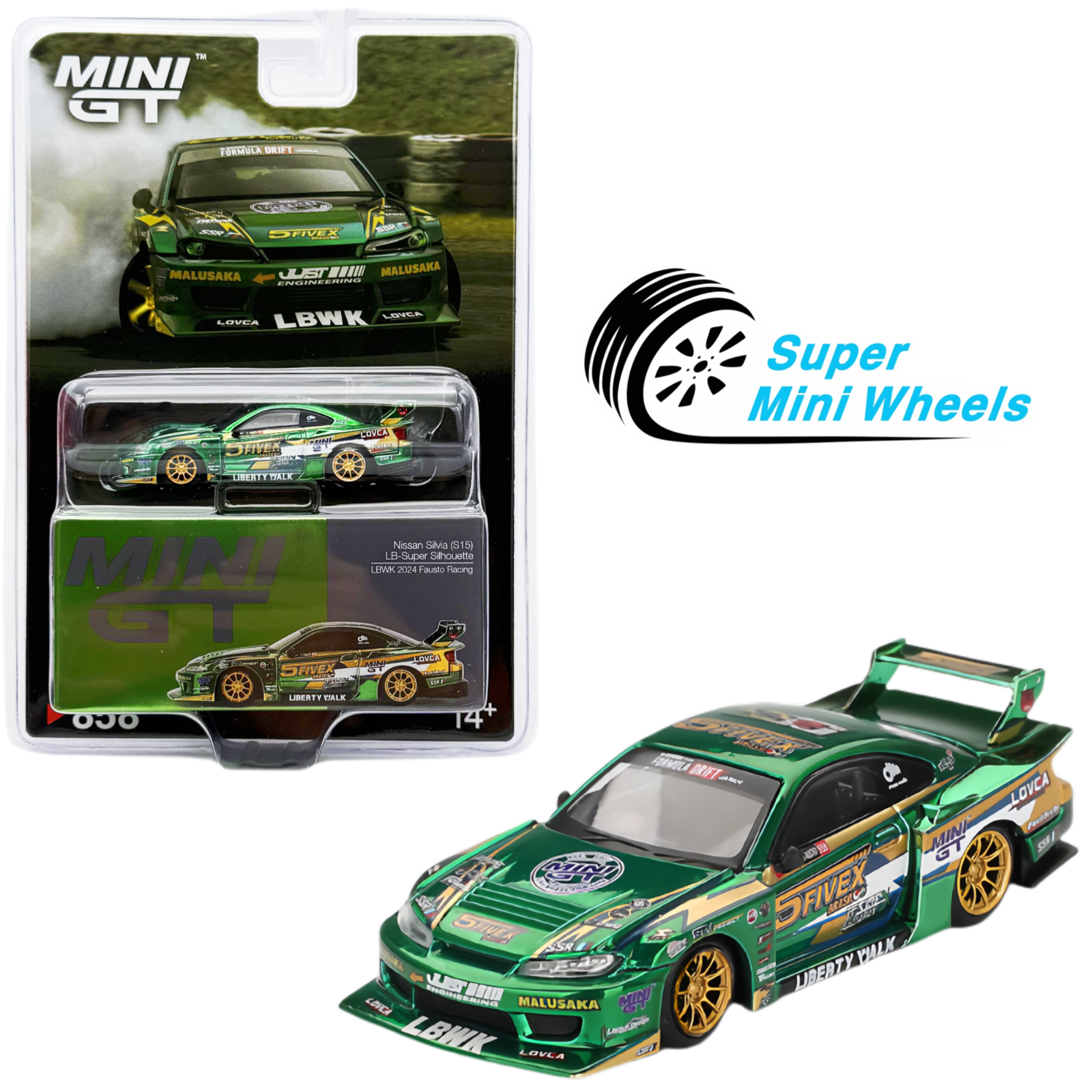 Mini GT 1:64 Nissan LB-Super Silhouette S15 SILVIA LBWK 2024
