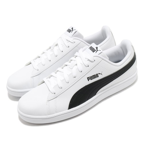 Puma Up White Black Мужская классическая повседневная обувь унисекс Кожа 372605-02