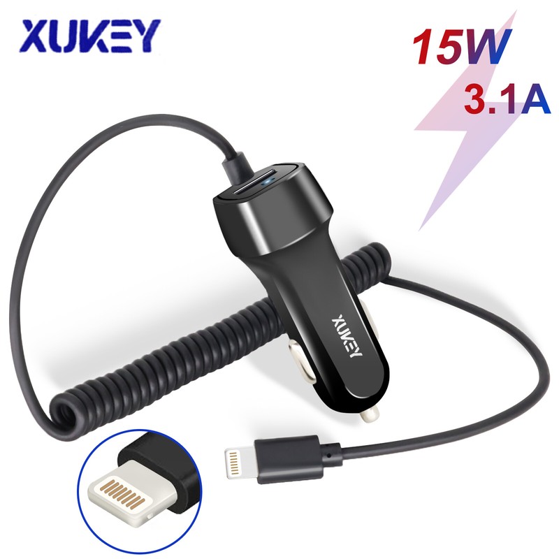 FAST Rapid Car Charger USB Cable Charging Adapter For iPhone