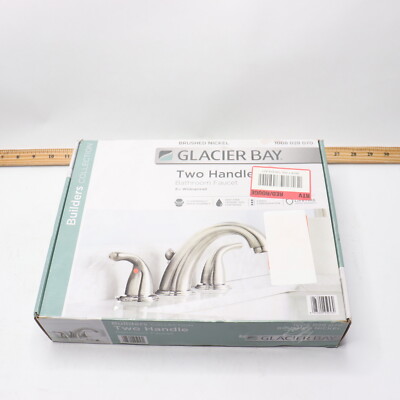 Glacier Bay Widespread High-Arc Bathroom Faucet Brushed Nickel 8'' 1008 028 070