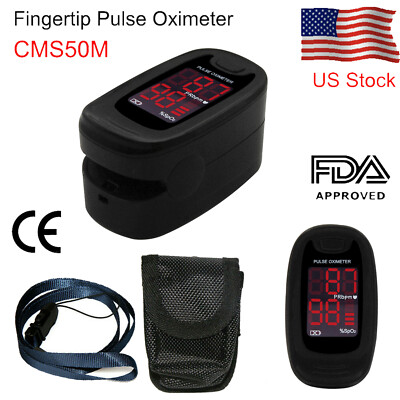 LED Finger Pulse Oximeter Blood Oxygen Meter Heart Rate SpO2 Monitor Sensor FDA