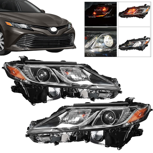 LED Headlights Fit 2018 2019 2020 2021 2022 Toyota Camry L LE SE Headlamps LH+RH