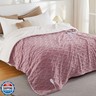 CAROMIO Electric Blanket King Size Dual Control - Thick Tufted Sherpa Heated Blanket King with 10 Heating Levels and 10 Time Settings, ETL Certified Fast Heating Blanket King Size 90