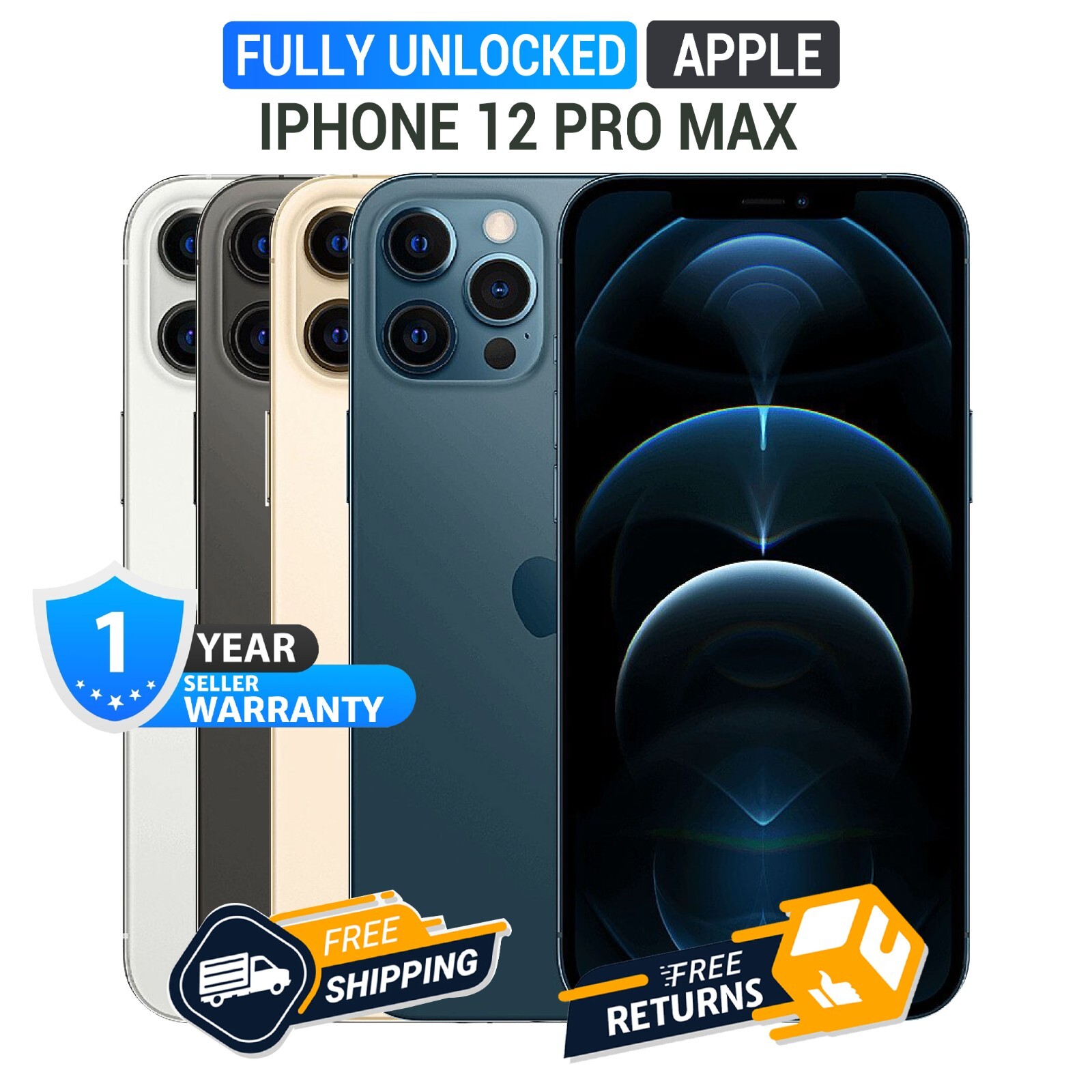 Apple iPhone 12 Pro Max Unlocked (A2342) - Excellent
