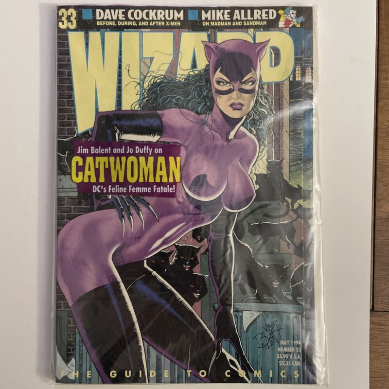 Wizard #33 Catwoman Cover Spiderman/Venom Print in sealed w/ promo items