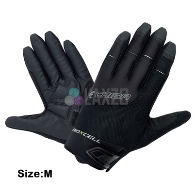 Chiba BioXCell Line Fingerless Gloves//Mitt in Black//White XX-Large Bike Cycling