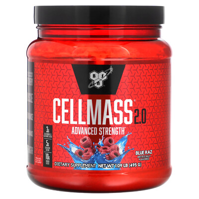 Cellmass 2.0, Advanced Strength, Blue Raz, 1,09 фунта (495 г)