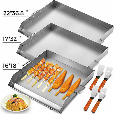 VEVOR 16"x18"/32"x17"/36"x22" Stainless Steel Griddle Flat Top Grill Stove