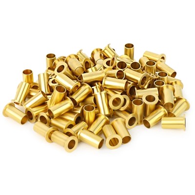 100PCS Brass Compression Fitting, Brass Compression Insert Tube Support 3/8'' ...