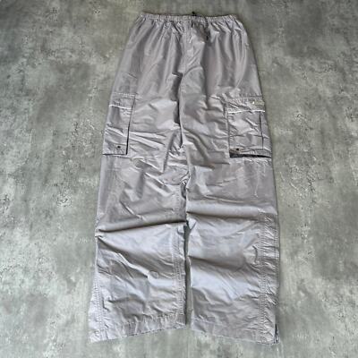 Vintage Y2K Stearns Gore Tex Style Grey Baggy Grunge Opium Tech Rain Pants