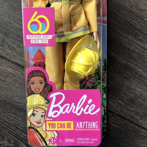 Barbie You Can Be Anything Firefighter Career 60th Anniversary Brand New