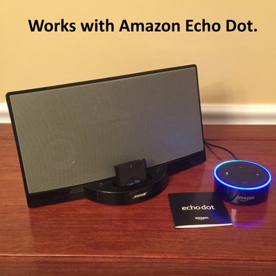 Alexa Echo Dot Bluetooth Adapter connects to Bose Sound Dock CoolStream Duo