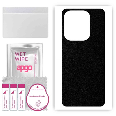 apgo Back Skin Wrap Sticker for Tecno Pop 7 Pro, Matte Black