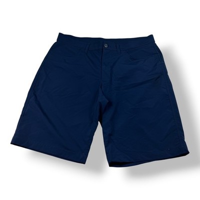Under Armour HeatGear Loose Navy Blue Performance Golf Shorts Mens Size 36 1116