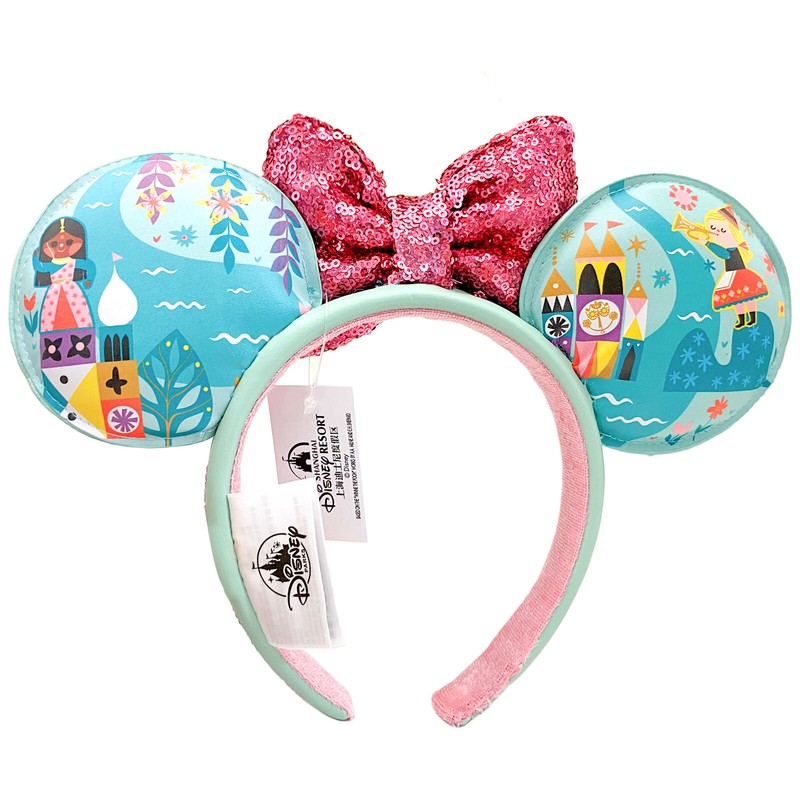 WDW DISNEY PARKS It’s A Small World Minnie Mouse Ears Headband NWT 2024 Disney Parks It main image 3