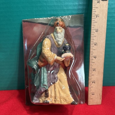 Vtg Holiday Time Nativity Set Wise Man/King Black Urn Replacement Piece NIP