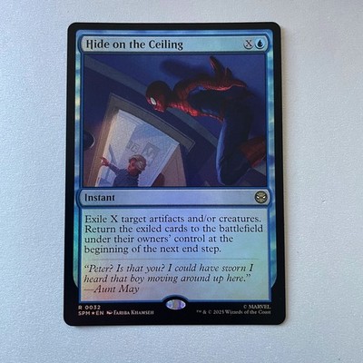 Magic the Gathering Marvel Spider Man #32 Hide on the Ceiling Foil Rare