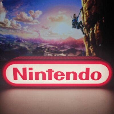 Nintendo 3d Printed Led Sign